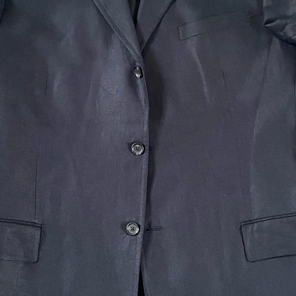 AUTHENTIC POLO RALPH LAUREN 3-BUTTON BLACK LINEN BLAZER SIZE XL NEW WITHOUT TAGS - Picture 13 of 17